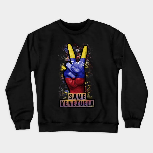 Save Venezuela T Shirt, Free the people of venezuela, Crewneck Sweatshirt by Jakavonis